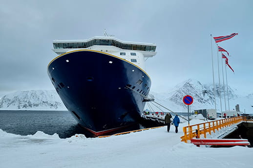 Spirit of Discovery docked in Tromso